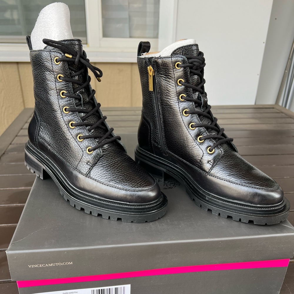 Vince Camuto Leasa Combat Boots